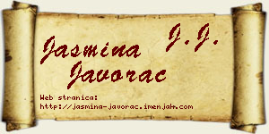 Jasmina Javorac vizit kartica